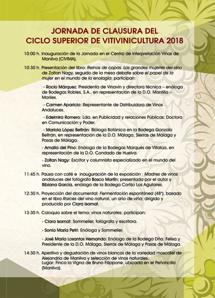 Jornada de clausura del ciclo superior de Vitivinicultura 2018