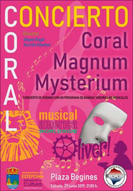 La Coral Magnum Mysterium cierra la temporada de actuaciones con el concierto “Canciones para una tarde de verano” en la Plaza Begines