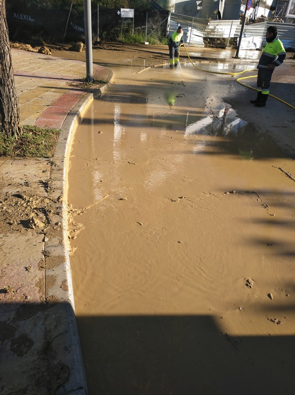 Limpieza tras las últimas lluvias