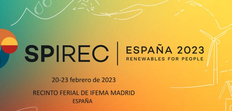 SPIREC 23, la conferencia internacional de energías renovables del 20 al 23 de febrero en Madrid