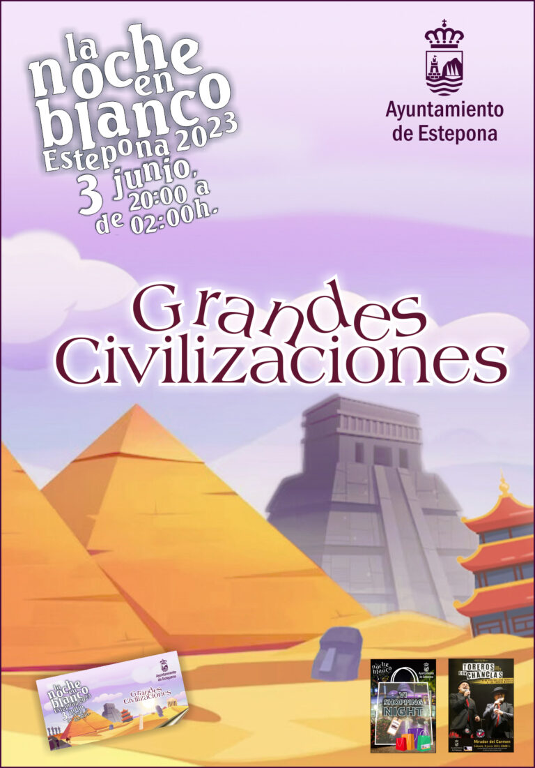 Las ‘Grandes Civilizaciones’ serán las protagonistas de la Noche en Blanco de Estepona 2023
