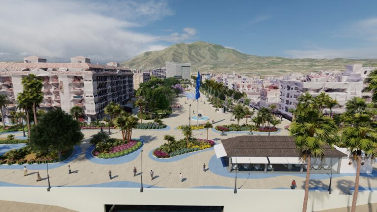 García Urbano presenta el proyecto para ampliar el gran bulevar hacia el centro de Estepona