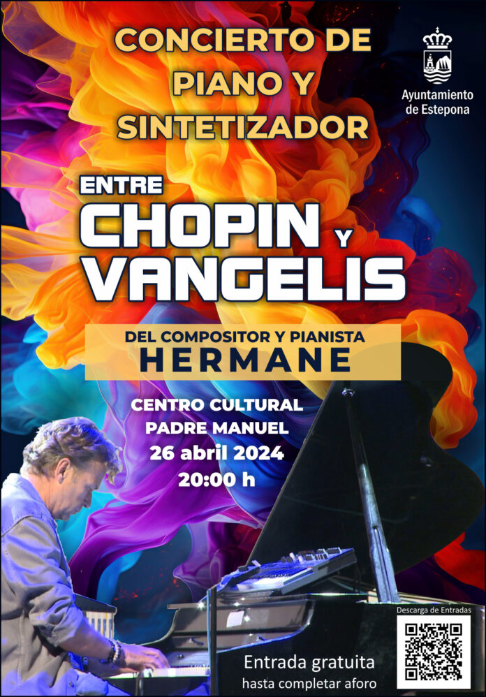 Cartel Concierto Piano y Sintetizador