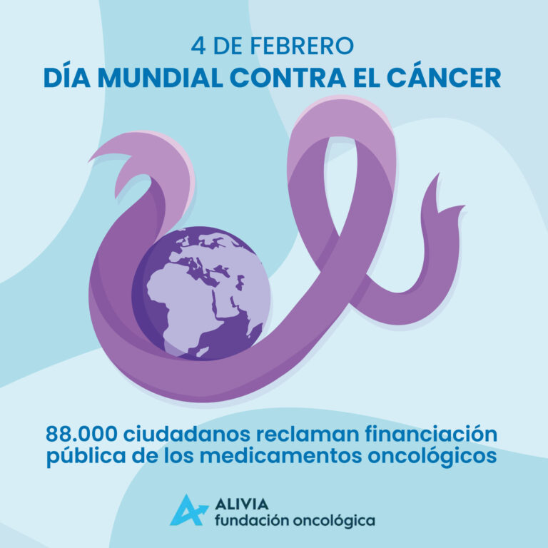 La Fundación Alivia reúne 88.000 firmas para exigir la financiación de tratamientos contra el cáncer