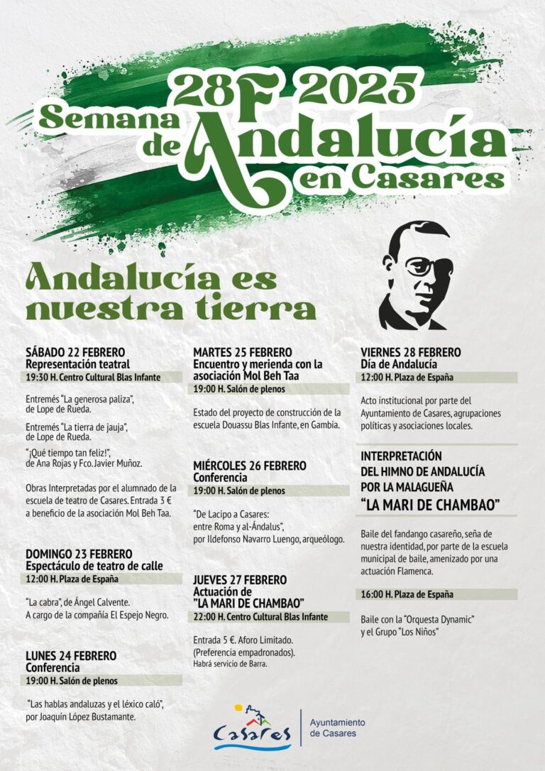 La cantante La Mari de Chambao interpretará el himno andaluz en Casares, la tierra natal de Blas Infante