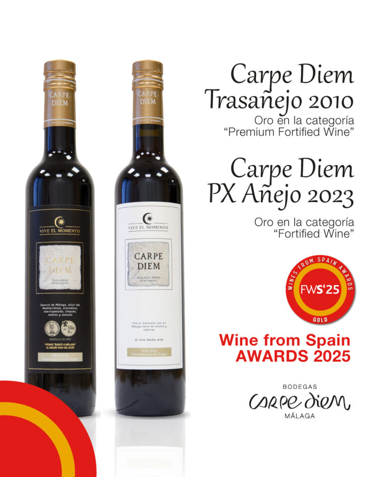 Los vinos Carpe Diem de Málaga obtienen dos medallas de oro en los Premios Vinos de España