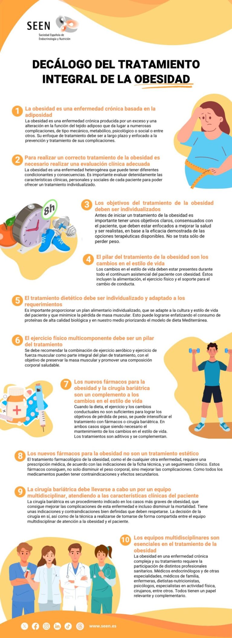 Los endocrinólogos presentan un decálogo sobre el abordaje integral de la obesidad en el Día Mundial de la enfermedad