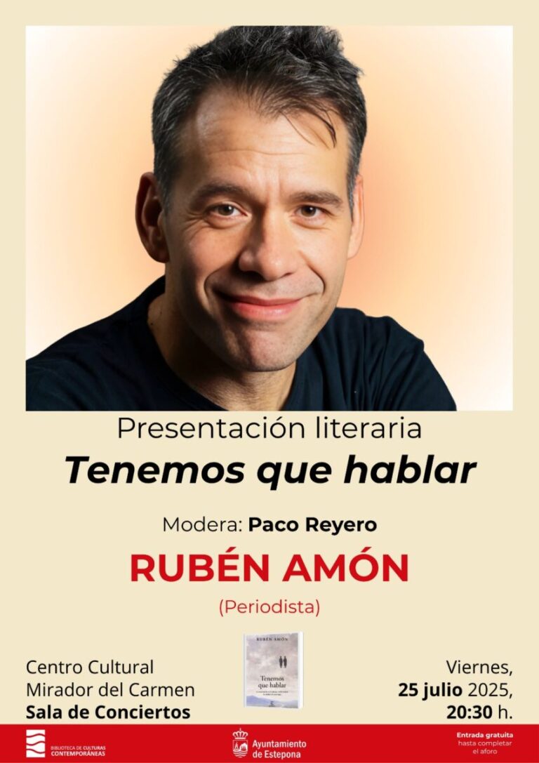 Rubén Amón y Roy del Postigo protagonizan las presentaciones literarias de julio en la Biblioteca de Culturas Contemporáneas
