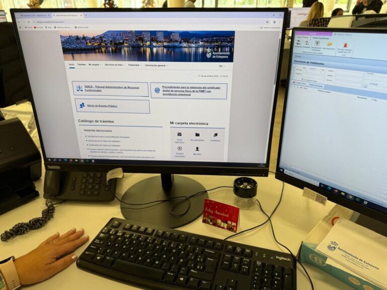 El Ayuntamiento de Estepona triplica en cinco años los trámites a través de su sede electrónica