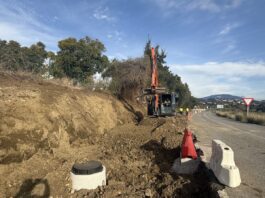 Las obras de acerado en la carretera de Benahavís avanzan con un 40% ejecutado y finalizarán en cuatro meses