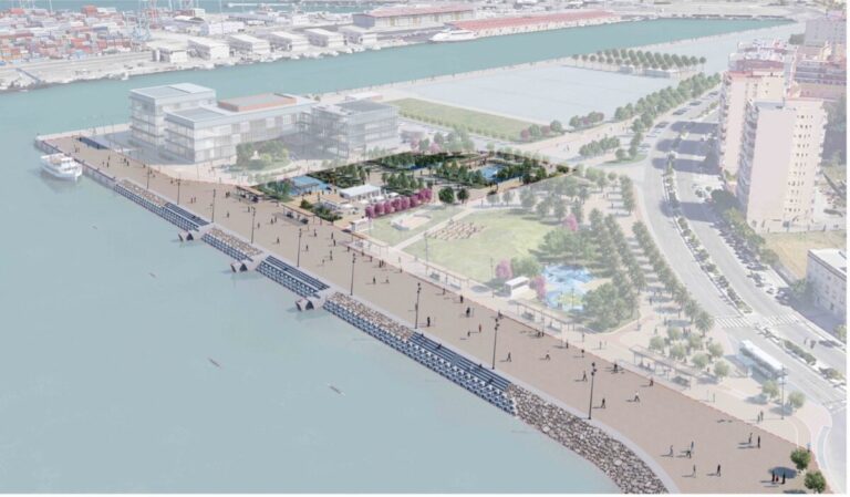 La Autoridad Portuaria de Algeciras activa desvíos provisionales en el Paseo Marítimo por las obras de la Fase 2 del Lago Marítimo