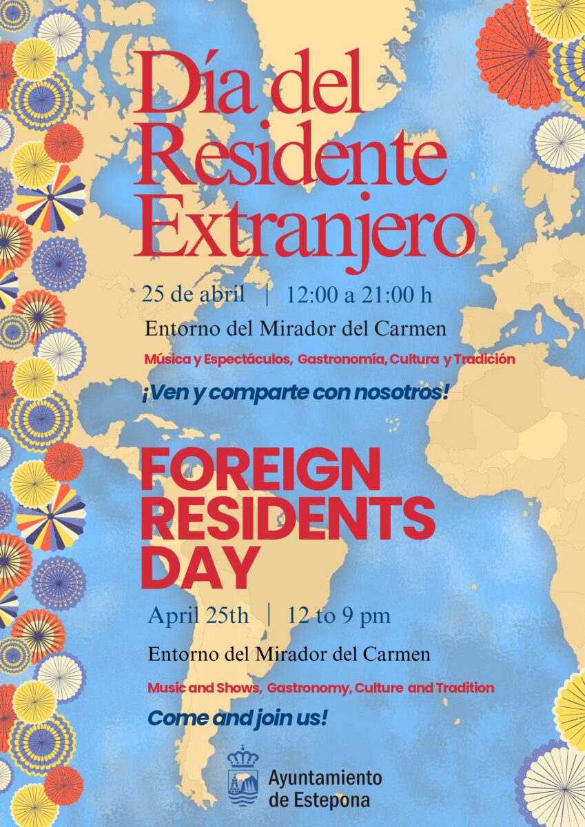 Estepona reúne a 26 países en el 25º aniversario del Día del Residente Extranjero