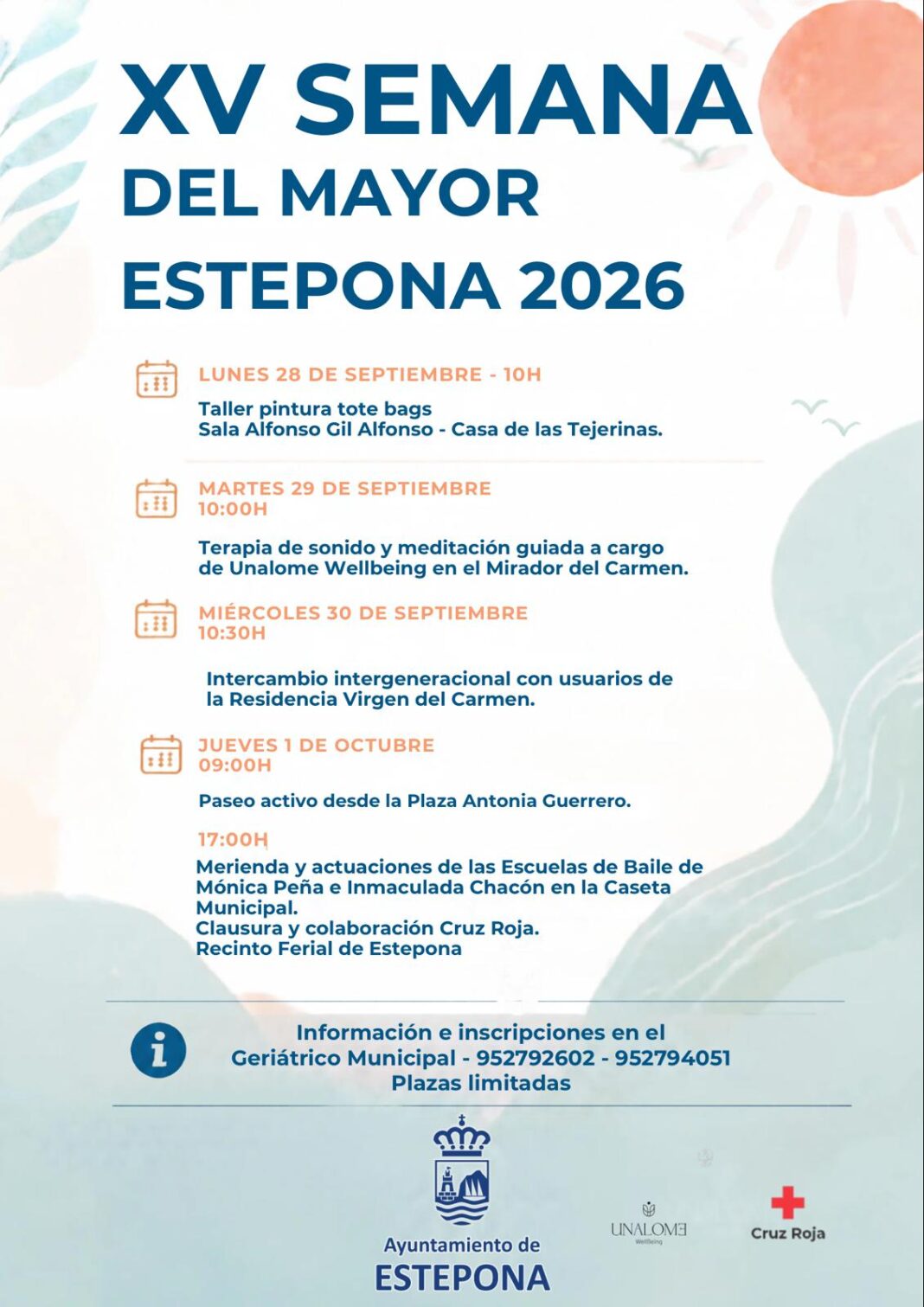 Estepona celebra la Semana del Mayor del 28 de septiembre al 1 de octubre
