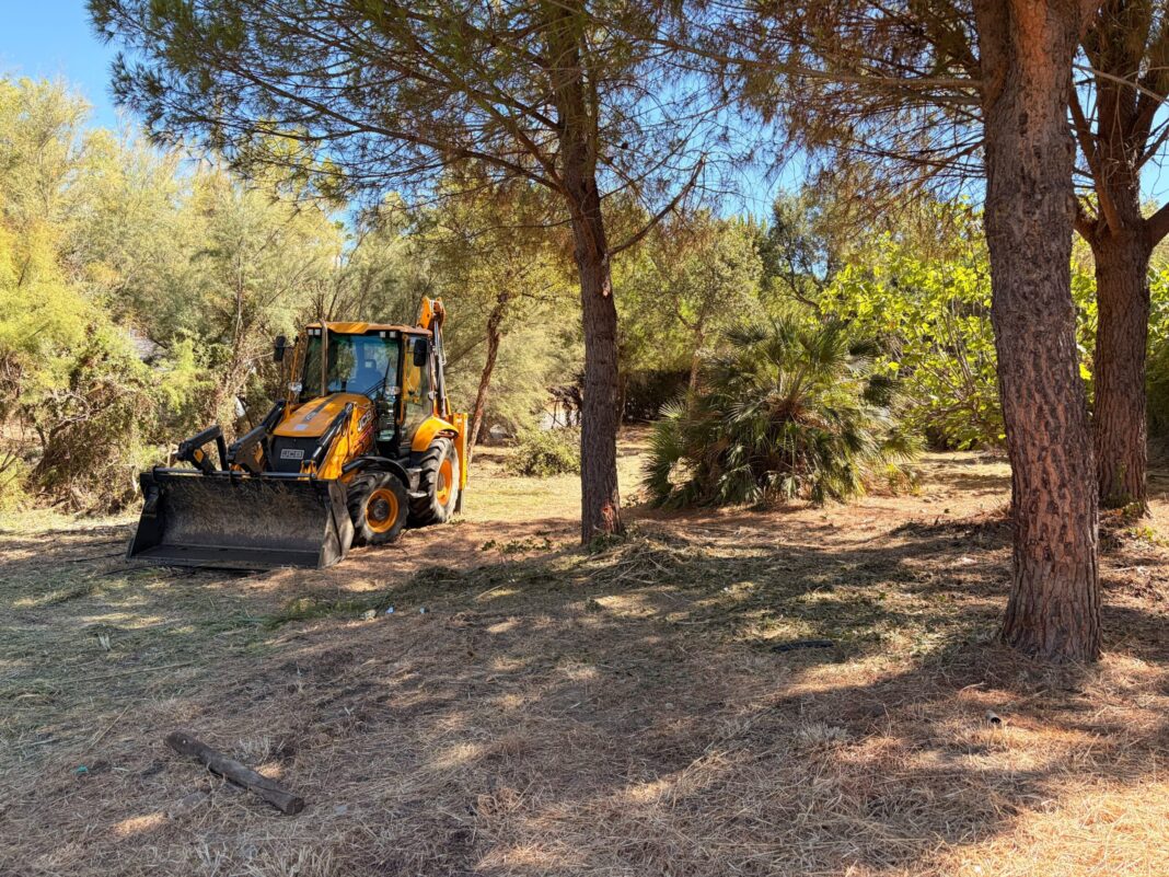 El Ayuntamiento de Estepona retira restos vegetales de más de medio centenar de cauces